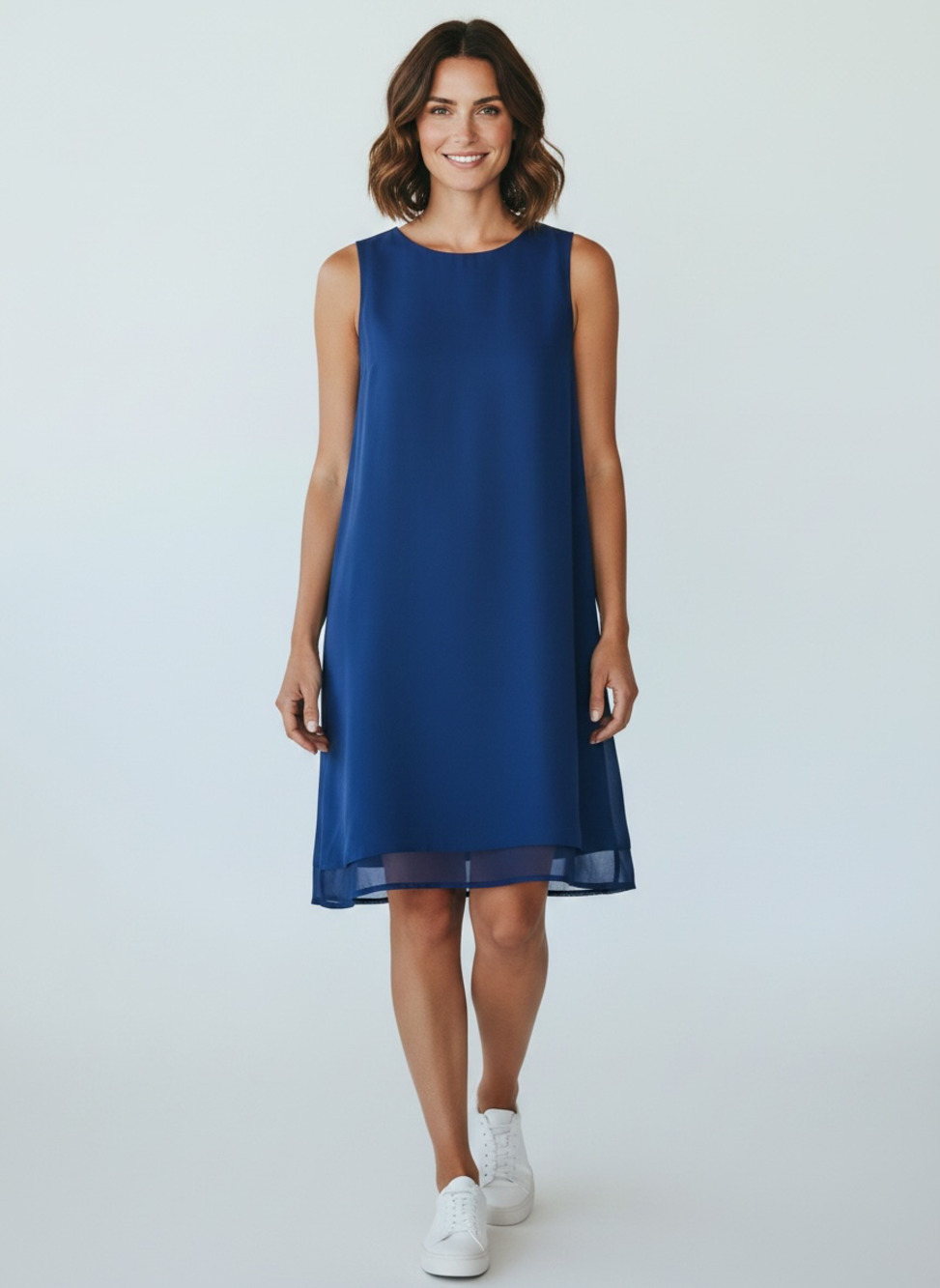 Nicobar Short Racerback Dress in Indigo Blue